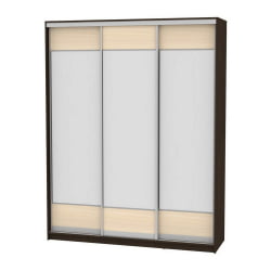 Шкаф-купе B-220х180х60-2(Венге-ДМ-D8D8D8)