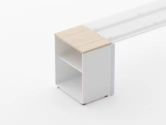 Тумба открытая Deka 9.01.06 Туя/Белый