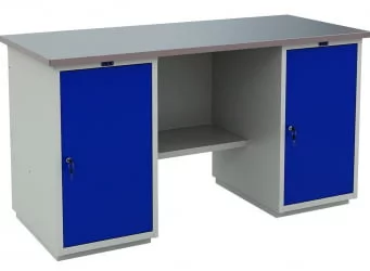 Верстак ВТ160.ВД1/ВД1.000 Серо-синий / WT160.WD1/WD1.000