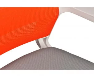 Кресло офисное Бит LB белый пластик Оранжевый