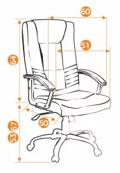 Кресло руководителя Maxima хром (бежевый 36-34)