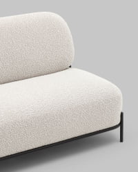 Диван Стоун ткань букле Молочный