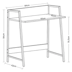 Стол на металлокаркасе BRABIX LOFT CD-003 Дуб антик