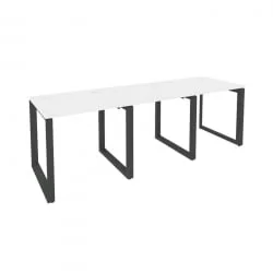 Рабочая станция на О-образном м/к ОНИКС О.МО-РС-3.0.7 Белый Бриллиант/Антрацит / ONIX O.MO-RS-3.0.7