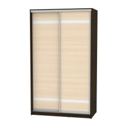 Шкаф-купе Б-230х135х60-2(Венге-ДМ-Д9Д9) / B-230х135х60-2(Венге-ДМ-D9D9)