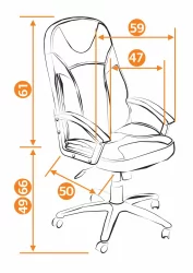 Кресло руководителя Twister коричневый+бежевый