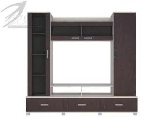 Современная стенка в гостиную Соло 8 Венге/Дуб молочный
