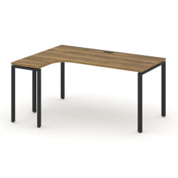 Стол эргономичный левый CONCEPT CN.OSA-002(L) Сандал Янтарный Черный