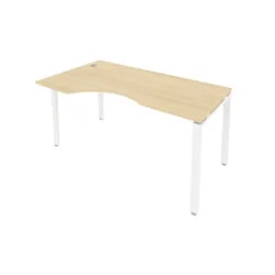 Стол письменный METAL SYSTEM Б.СА-1 Л Акация/Белый