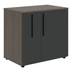 Тумба под фригобар VELION VGR 8655 Яшма черный Дуб Сильвер