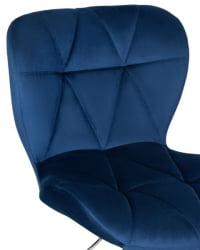 Стул барный ДОБРИН БАРНИ (синий велюр (МДЖ9-117)) 2 шт / DOBRIN BARNY (MJ9-117))