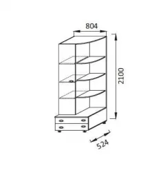 Шкаф комбинированный ПМ-4 Юниор-6