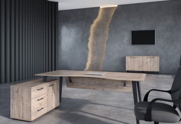 Стол руководителя правый JAY JCT 2013 R Дуб Каньон