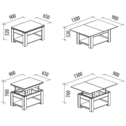 Стол журнальный Агат 24.10 Кобург-Ваниль