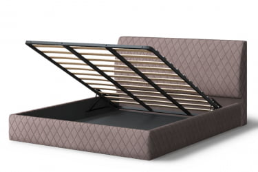 Кровать Хилтон, 2000 x 1200 мм, кофе