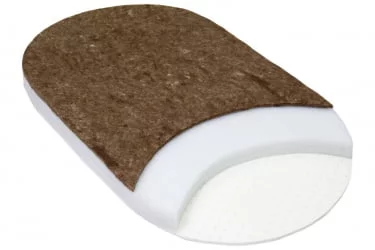 Матрас из ортофайбера с кокосом и латексом Барон Стандарт Классик Овальный