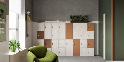 Комплект дверей низких (4 шт.) LEMO L-016 Кашемир