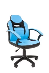 Детское кресло CHAIRMAN KIDS 110 Черный-голубой