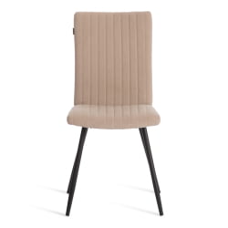 Стул обеденный Monte Carlo флок , 50х55х93, бежевый/черный, 7