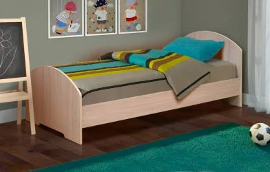 Кровать на уголках №2 800*2000 Вишня Оксфорд