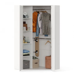 Детский угловой шкаф Милтон ЛД 537.040.000 Белый