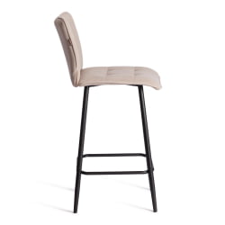 Барный стул Bari/Бари велюр, бежевый, 7, 42х55х99 см