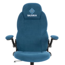Кресло геймерское BAZUKA metalBL велюр, синий, 32