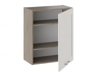 Шкаф навесной Одри В_72-60_1ДР Дуб Сонома трюфель/Бежевый шелк