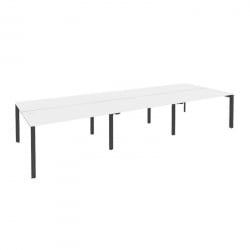 Рабочая станция на П-образном м/к ONIX O.MP-D.RS-6.3.7 Белый Бриллиант/Антрацит