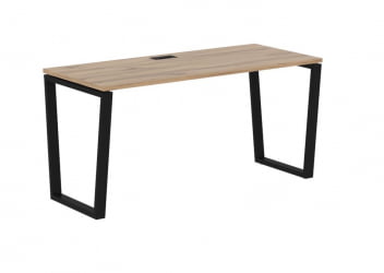 Стол письменный ЕДИС ЕВСТ 1567 Дуб Денвер светлый Черный / EDIS EVST