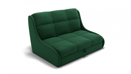 Диван Куба 1200 (ЗР) Цвет фасада: Зеленый; Тип: Прямой; Материал фасада: Металл/Велюр