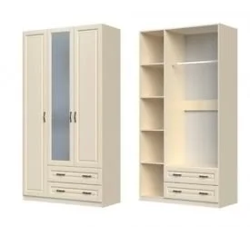 Шкаф трехдверный Кантри ШР-3 Слоновая кость