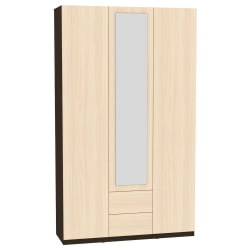 Шкаф распашный R-230х135х60-2-PO-M(Венге-ДМ)