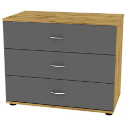 Комод Алиса(K4)657х801х459ручкаскоба96мм(ДВ-Графит)