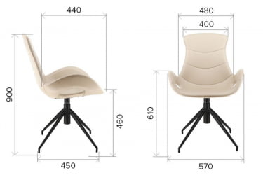 Стул Everprof Freedom Экокожа Коричневый