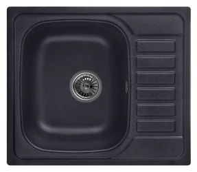 Кухонная мойка GRANULA 5801 Черный