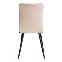 Стул обеденный La Rousse NEW, велюр, бежевый/черный, 7, 45x55x93 см