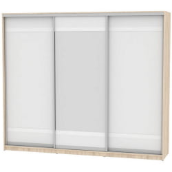 Шкаф-купе Б-220х270х60-1(ДСС-Белый-Д9Д10Д9) / B-220х270х60-1(ДСС-Белый-D9D10D9)