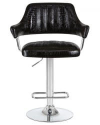 Стул барный ДОБРИН CХАРЛЙ (черный крокодил) 2 шт / DOBRIN CHARLY