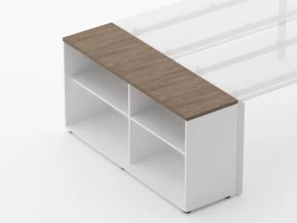 Тумба открытая Дека 9.01.145 Дуб Верцаска/Белый / Deka