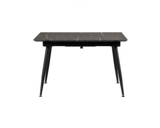 Стол Месси раздвиж. 140-180 Темный мрамор/Бабочка