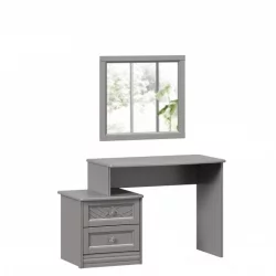 Столик туалетный Джулия с зеркалом Оникс серый