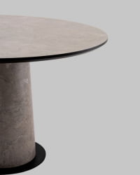 Стол круглый Пулон 120 см столешница HPL бетао