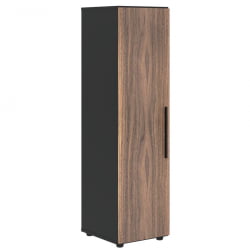 Шкаф-колонка с глухой средней дверью (левый) VELION VENEER VRMCS 40.1 L Американский орех Яшма черная