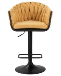 Стул барный DOBRIN LEON (желтая ткань (LAR 275-8)) 2 шт