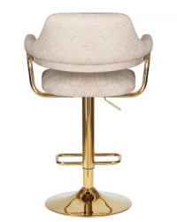 Стул барный ДОБРИН CХАРЛЙ ГОЛД (бежевый твид (ЛЕО26)) 2 шт / DOBRIN CHARLY GOLD (LEO26))