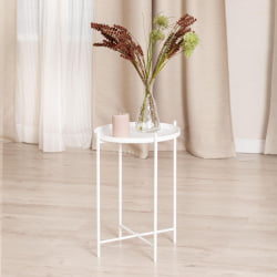 Кофейный столик TAVETT / 1 шт. в упаковке металл, 37,6*37,6*52 см, белый