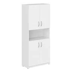 Шкаф с 2-мя комплектами глухих малых дверей SR-5W.4 (Белый)