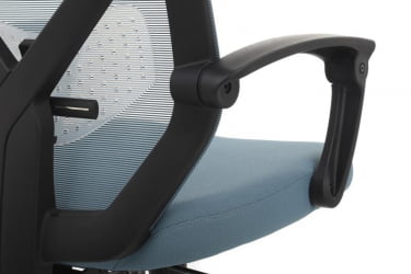 Кресло Оливер РCХ В-203АC Черный пластик/Синий / Oliver RCH W-203AC