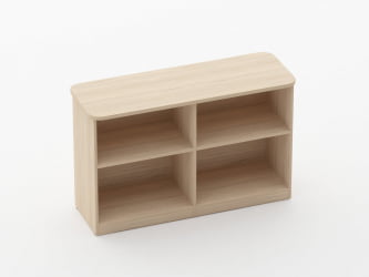 Тумба приставная к столу Glassy 3.18.102 Орех